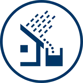 rainwater harvesting icon