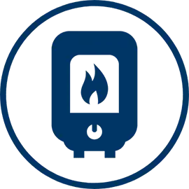 Gas heating icon